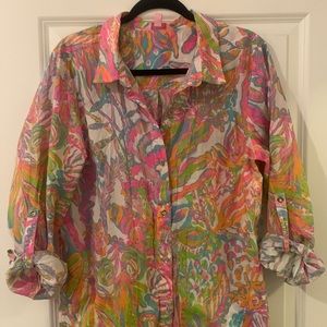 Cutest Lilly Pulitzer Button Down Tunic / Cover Up